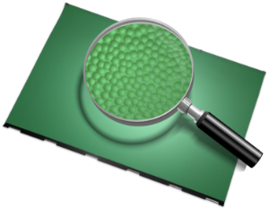 jacket and magnifying glass